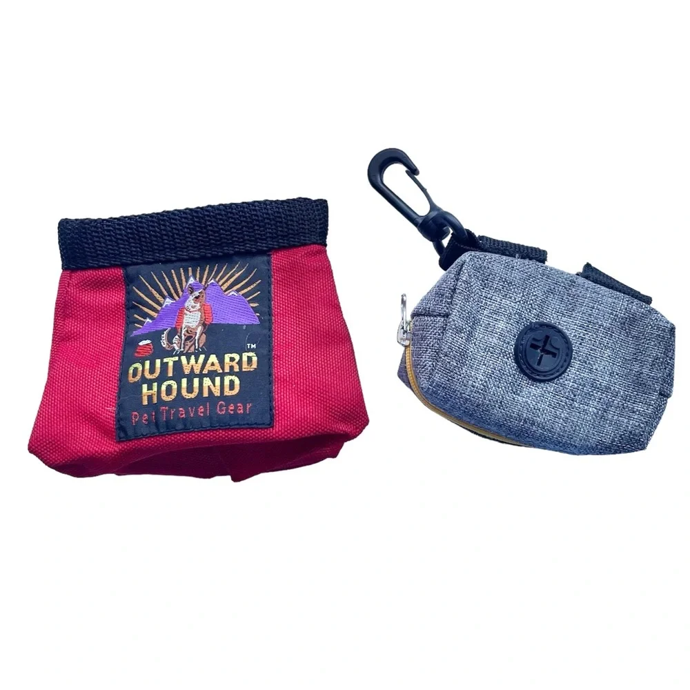 Pet Travel Bowl + Poop Bag Holder Outward Hound